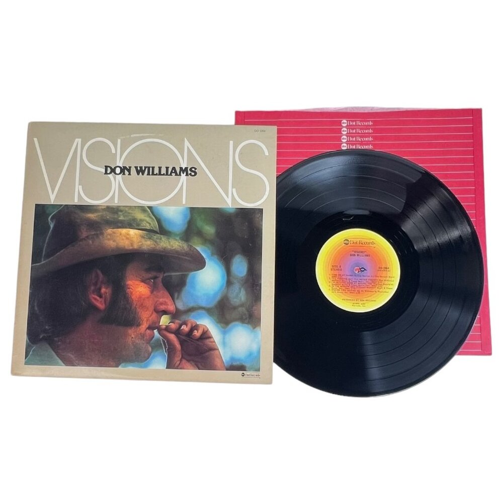 Don Williams Visions Vinyl LP Dot Record Album 1977 Country Music 33 RPM‎ DO2064